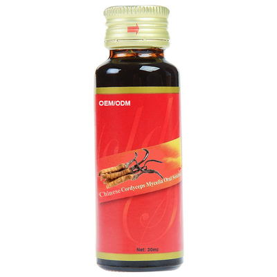 OEM ODM Private label cordyceps oral liquid 100% Cordyceps sinensis extract solution