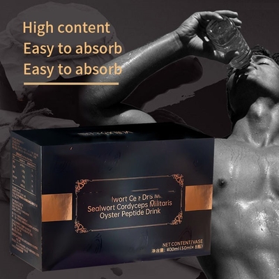 OEM LOGO Sealwort Cordyceps Militaris Oyster Peptide Drink Improve Endurance Male Healthcare Oral Liquid