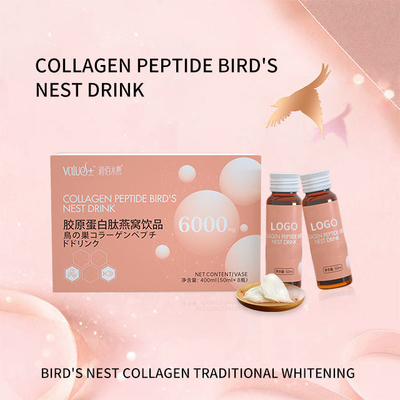 OEM Beauty Skin Whitening and Anti Aging Beauty Collagen Peptide Bird's Nest Oral Liquid