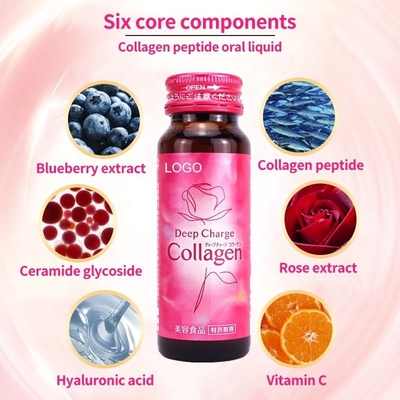 OEM/ODM Halal Bird Nest Collagen Skin whitening Oral Liquid fruity Drink Hyaluronic acid Collagen Oral Liquid