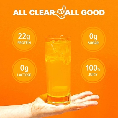 Hot Sale OEM Clear Whey Isolate Protein Powder Zero Lactose Zero Sugar Keto-Friendly Mango Pineapple Flavor