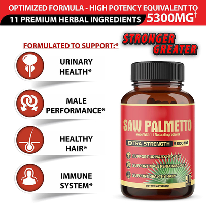 OEM prostate health supplement containing Ashwagandha suitable for male hair growth saw palm powder
