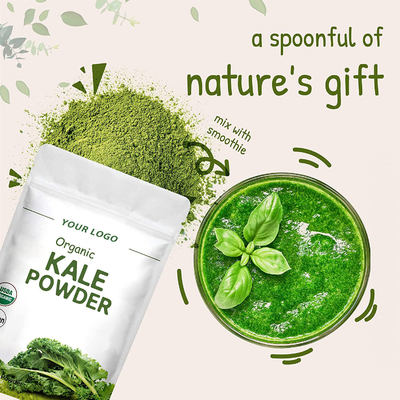 OEM Organic Greens Superfood Juiced Powder Kale Extract Powder