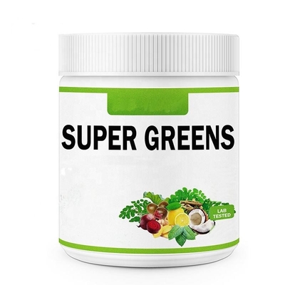 Digestive Enzymes Probiotics Superfood Greens Blend Powder OEM With Spirulina Chlorella