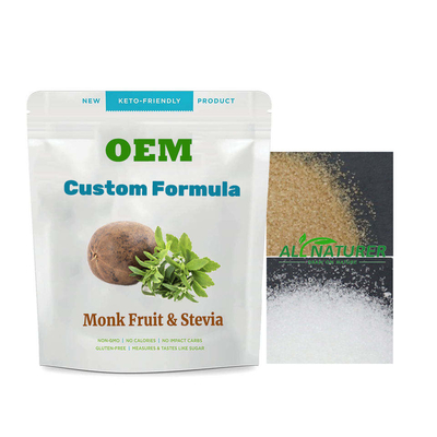 Zero Calorie OEM Powder Blend Sweetener Monk Fruit Extract Stevia Erythritol Powder