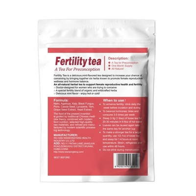 Women'S Fertility Pregnancy Tea OEM Detox Cleaning Uterine Supplement