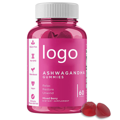 OEM Wholesale Organic ashwagandha capsules vegan ashwagandha gummies