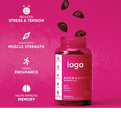 OEM Wholesale Organic ashwagandha capsules vegan ashwagandha gummies