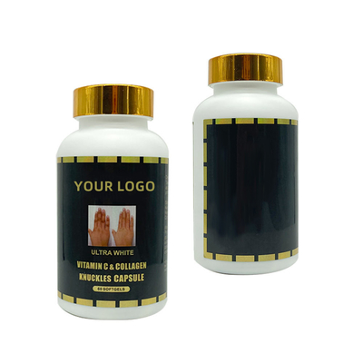 OEM Ultra White Vitamin C &amp; Collagen Knuckles Capsules 60 Softgel for Removing Dark Knuckle,Elbow
