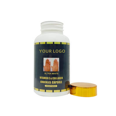 OEM Ultra White Vitamin C &amp; Collagen Knuckles Capsules 60 Softgel for Removing Dark Knuckle,Elbow