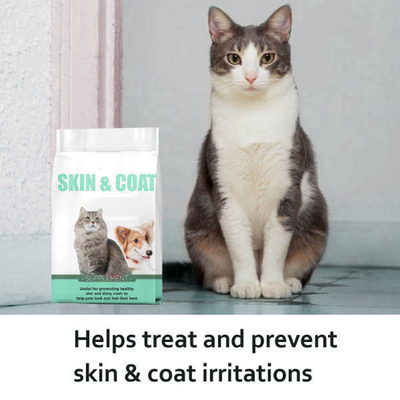 Pet Health OEM Nutrition Supplement Food Deep Care Glossy Hair Turtle Egg Powder Fish Collagen Biotin