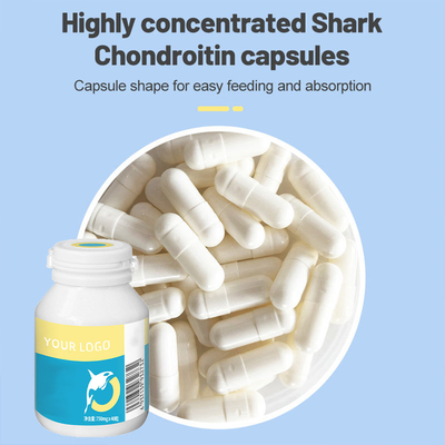 750mg/Pc Pet Nutritional Supplements OEM High Concentration Shark Chondroitin Capsules