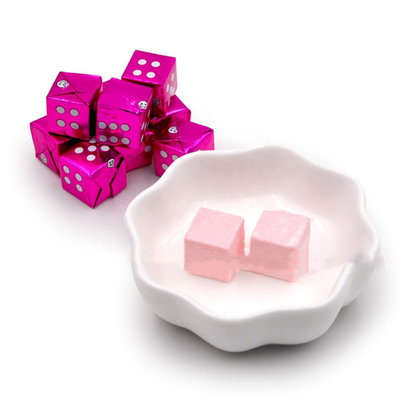 Milk Cube Candy Hard Tablets Candy OEM Halal Sweet Strawberry Flavor