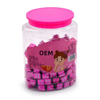 Milk Cube Candy Hard Tablets Candy OEM Halal Sweet Strawberry Flavor