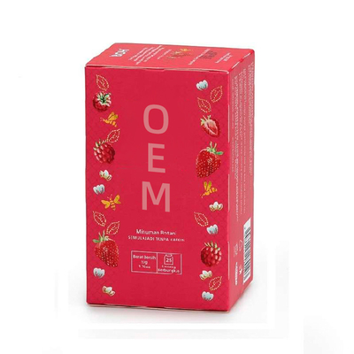 OEM Fresh and Healthy Beverage Bagged Strawberry Raspberry Calm Fruit Tea