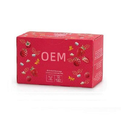 OEM Fresh and Healthy Beverage Bagged Strawberry Raspberry Calm Fruit Tea