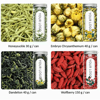 OEM 40 different refined Chinese herbal teas with anti anxiety properties