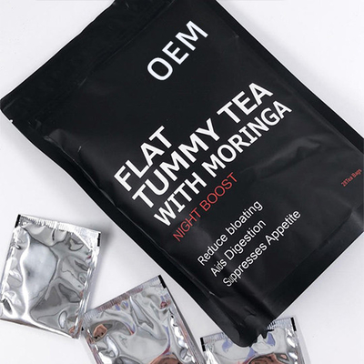 OEM Flat belly tea and spicy wood slimming 28 day detoxification tea slimming burning fat green tea