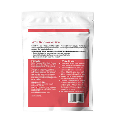 OEM Female Fertility Fibroid Tea /Women Fertility Tea /Warm Womb Detox Tea For Pregnancy