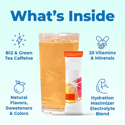 OEM B12 Enhanced Antioxidant Mineral Hydration Maximizes Electrolyte Mixed Beverage Powder Solid Beverage