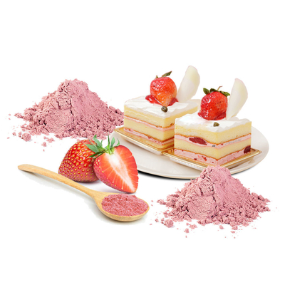 Plant Fresh Fruit Extract Solid Beverage OEM Pink Strawberry Powder