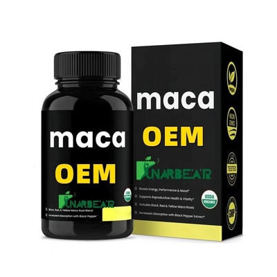 OEM black maca pills male health products black maca powder men use maca ultimate plus