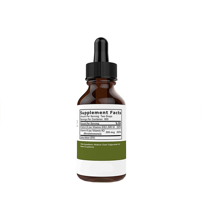 Vitamin D3 K2 Drops Immunity Booster Liquid Vitamin D With K2 Top Selling Liquid Vitamin Drops OEM