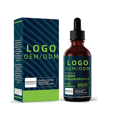 OEM/ODM Chlorophyll Liquid Drops 100% All-Natural Concentrate Energy Booster, Digestion And Immune System Supports
