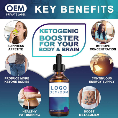30ml Biotin Collagen Drops Slimming BHB Keto Drops OEM Oil Seed Herbal Extract Essential Oil