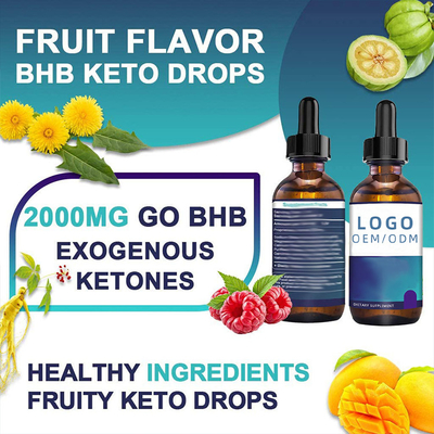 30ml Biotin Collagen Drops Slimming BHB Keto Drops OEM Oil Seed Herbal Extract Essential Oil