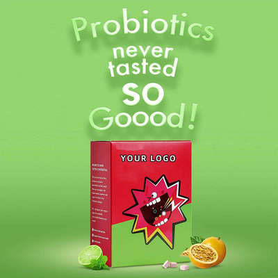 Sugar Free Oral Probiotic Bubble Lozenges Tablet 3 Billion CFU For Teeth Gums Health And Fresh Breath