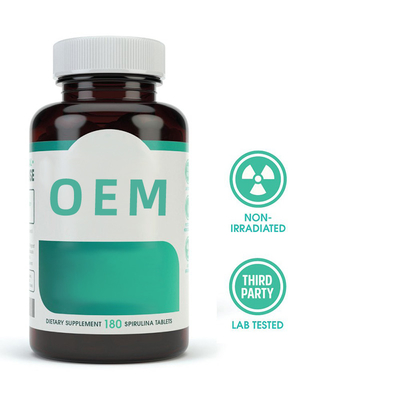Organic 3000mg Spirulina Capsules 90 Tablets/Bottle Green Superfood Supplement Health Care