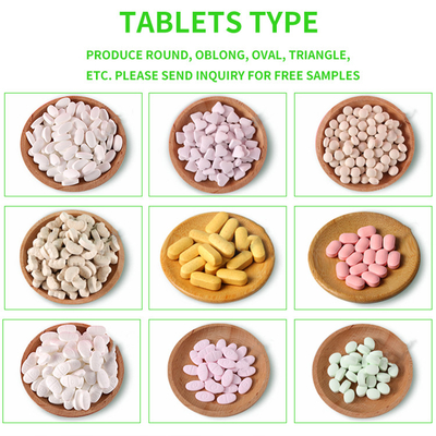 Food Grade OEM Pills Health Vegetarian Chewable Multivitamin Tablets