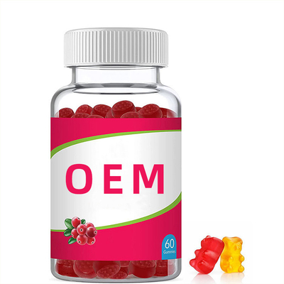 100% Natural Women Nutritional Supplements Cranberry Probiotic Gummies Urinary Tract Cranberry Food Supplement