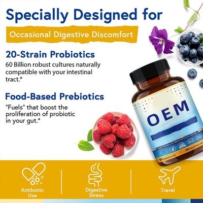 Private Label Women Nutritional Supplements Women'S Probiotic With Digestive Enzymes for Vagina