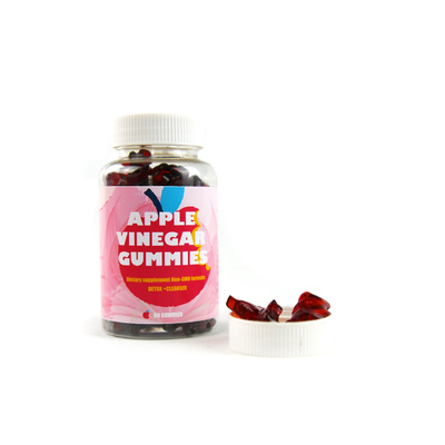 Private Label Apple Cider Vinegar Weight Control Body Detox Gummies Slimming Candy
