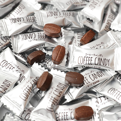 Vegan Candy Sugar Free Instant Grain Coffee Shape Chewable Coffee Bean Tablet Candy
