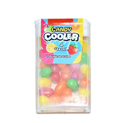 Halal Sweet Multi Color Fruity Flavor Compressed Tablet Candy In Bottle